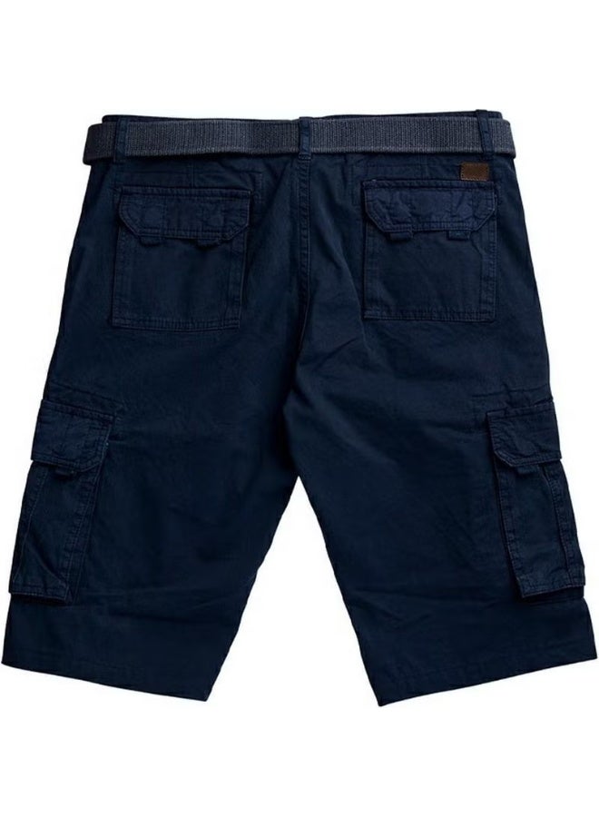 Bad Bear Forager Men's Navy Blue Cargo Shorts - Image 2
